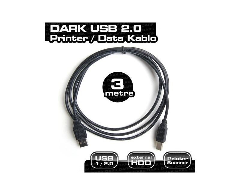 DARK DK-CB-USB2PRNL300 3MT  USB 2.0 YAZICI KABLOSU