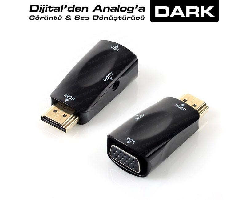 DARK DK-HD-AHDMIXVGA2 HDMI TO VGA,SES ANALOG DONUS