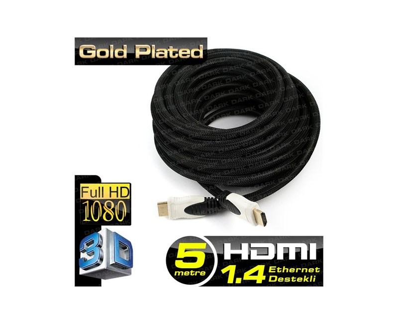 DARK DK-HD-CV14L500 5 METRE HDMI KABLO ALTIN 