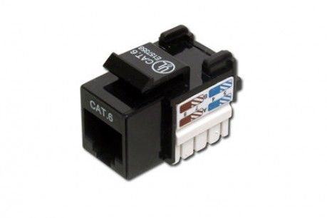 DIGITUS CAT6 KEYSTONE JACK RJ45 SIYAH (DN-93601)