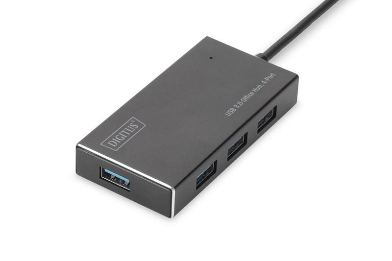 DIGITUS DA-70240-1 4 PORT USB 3,0 HUB-5V-2A