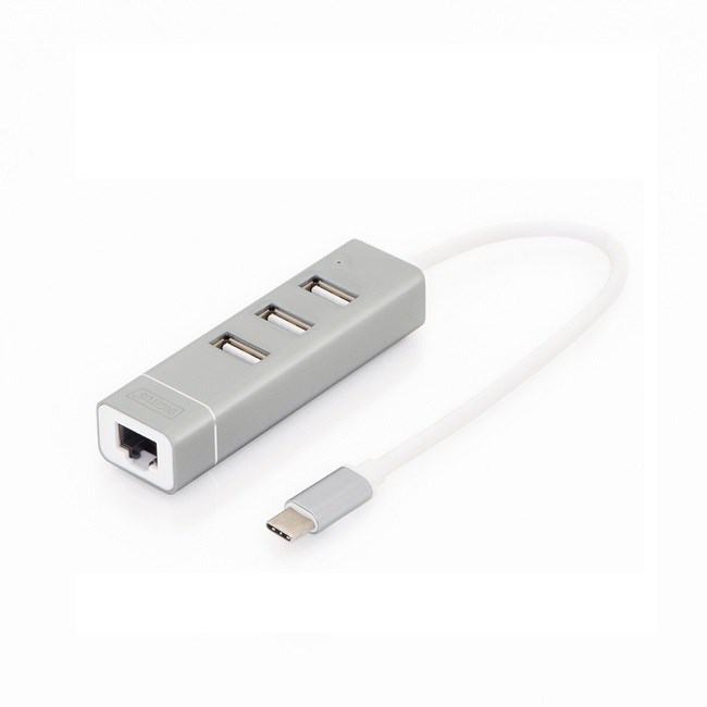 DIGITUS DA-70253 USB TYPE-C TO USB 2.0 X3 - RJ45