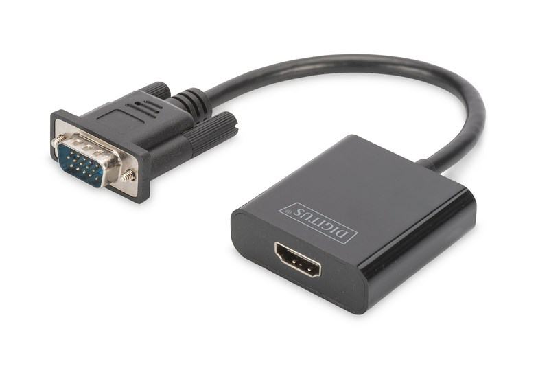 DIGITUS DA-70473 15CM VGA TO HDMI SES DONUSTURUCU