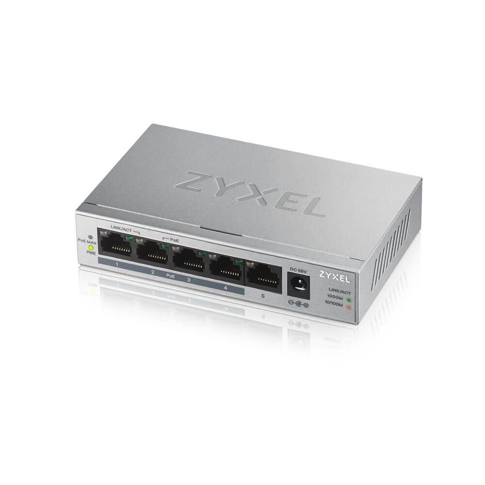 GS-1005HP ZYXEL SWITCH 5 PORT 5POE