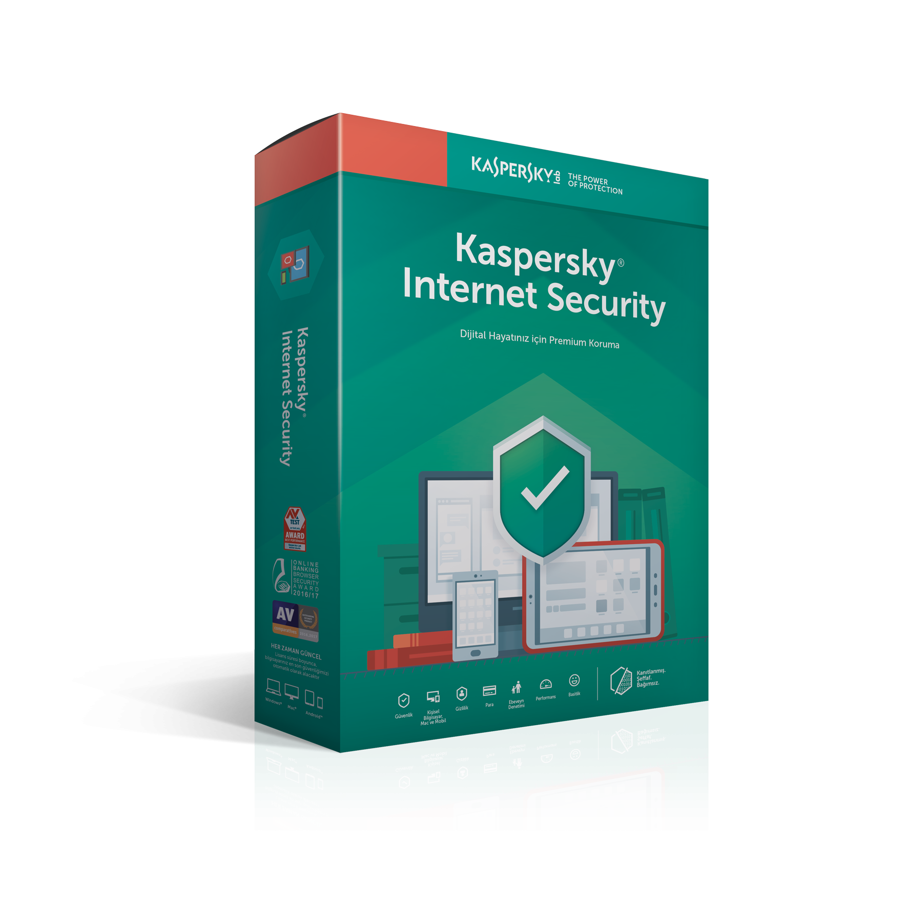 KASPERSKY INTERNET SECURITY 2019 TURKCE 4 KUL 1YIL