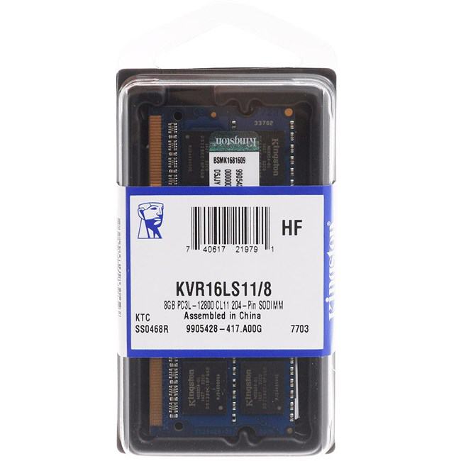 KINGSTON 8GB D3 NB 1600 1.35V KVR16LS11/8WP