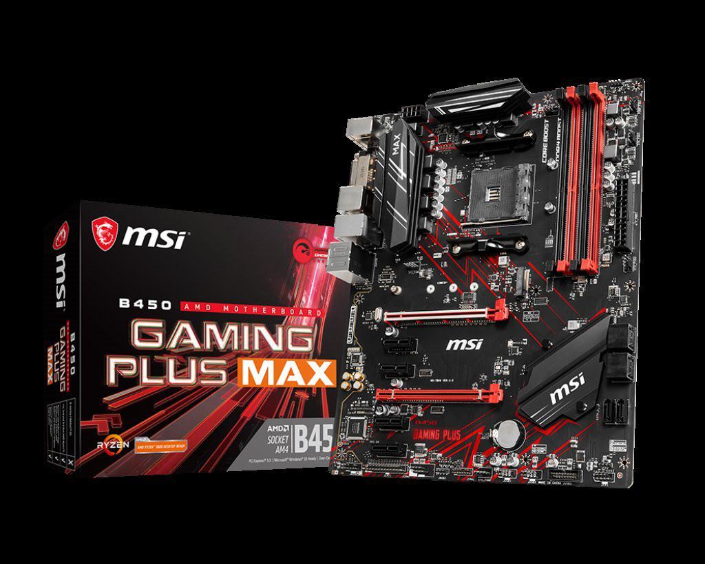 MSI B450 GAMING PLUS MAX AM4 DDR4 3466(OC)DVI HDMI USB3.2 ATX