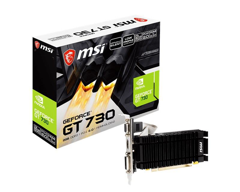 MSI GEFORCE GT 730 2GB GD3 N730K-2GD3H-LPV1 64BIT