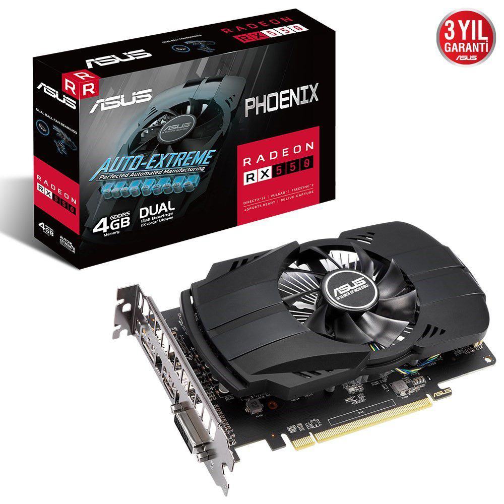 PH-RX550-4G-EVO ASUS 4GB 128BIT GDDR5 RX 550 AMD