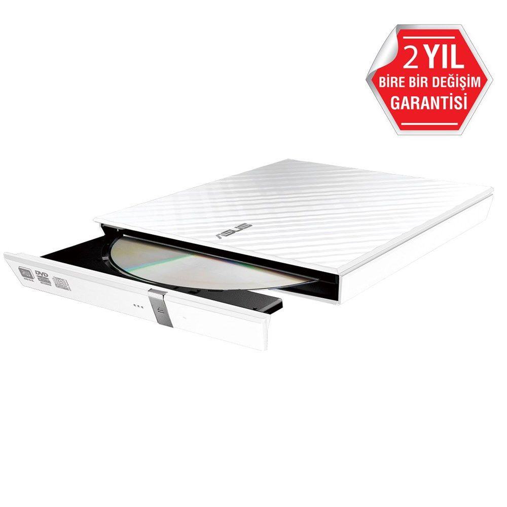 SDRW-08D2S-U ASUS BEYAZ SLIM HARICI DVD-RW