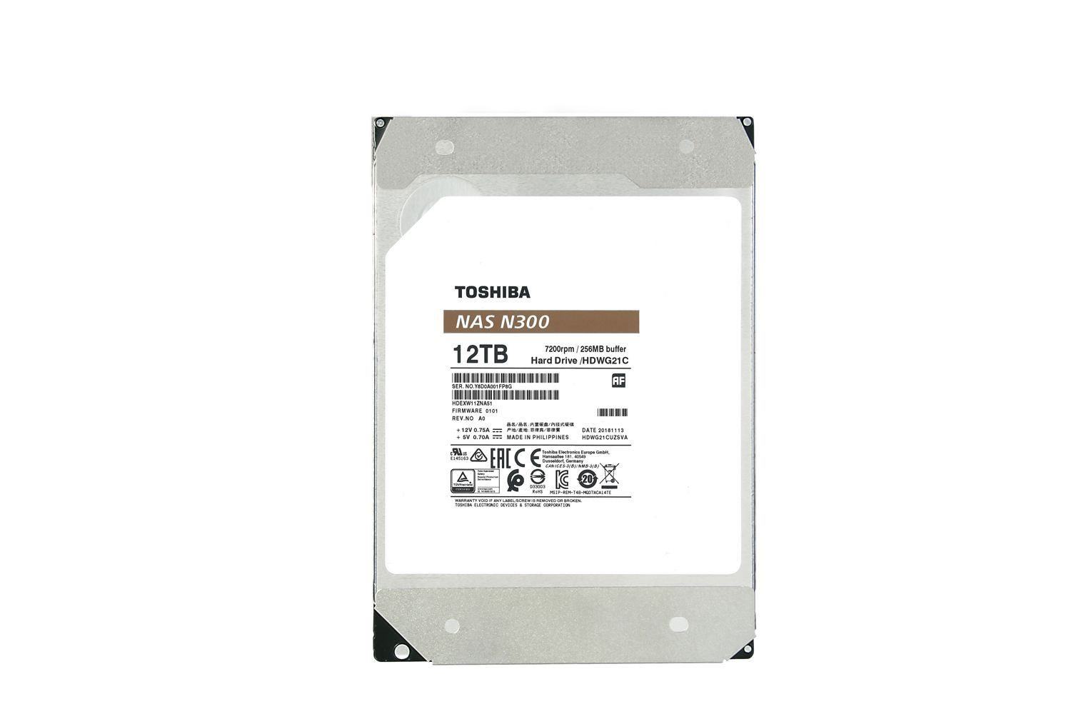 TOSHIBA HDWG21CUZSVA 12TB N300 7200RPM 256MB SATA 3.0 3.5'' DAHILI DISK