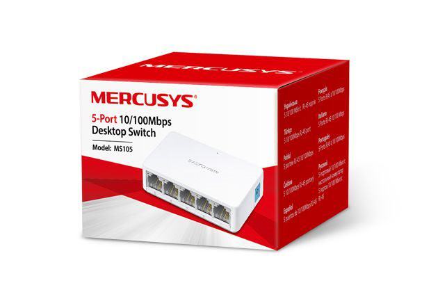 TP-LINK MERCUSYS MS105 5 PORT 10-100 MASAUSTU SWITCH (YONETILEMEZ)