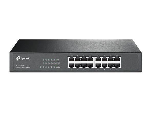 TP-LINK TL-SG1016D 16 PORT GIGABIT MASAUSTU - RACKMOUNT SWITCH