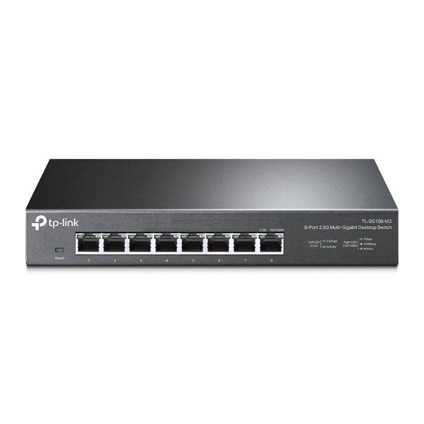 TP-LINK TL-SG108-M2 8 PORT 2.5G MULTI GIGABIT MASAUSTU SWITCH