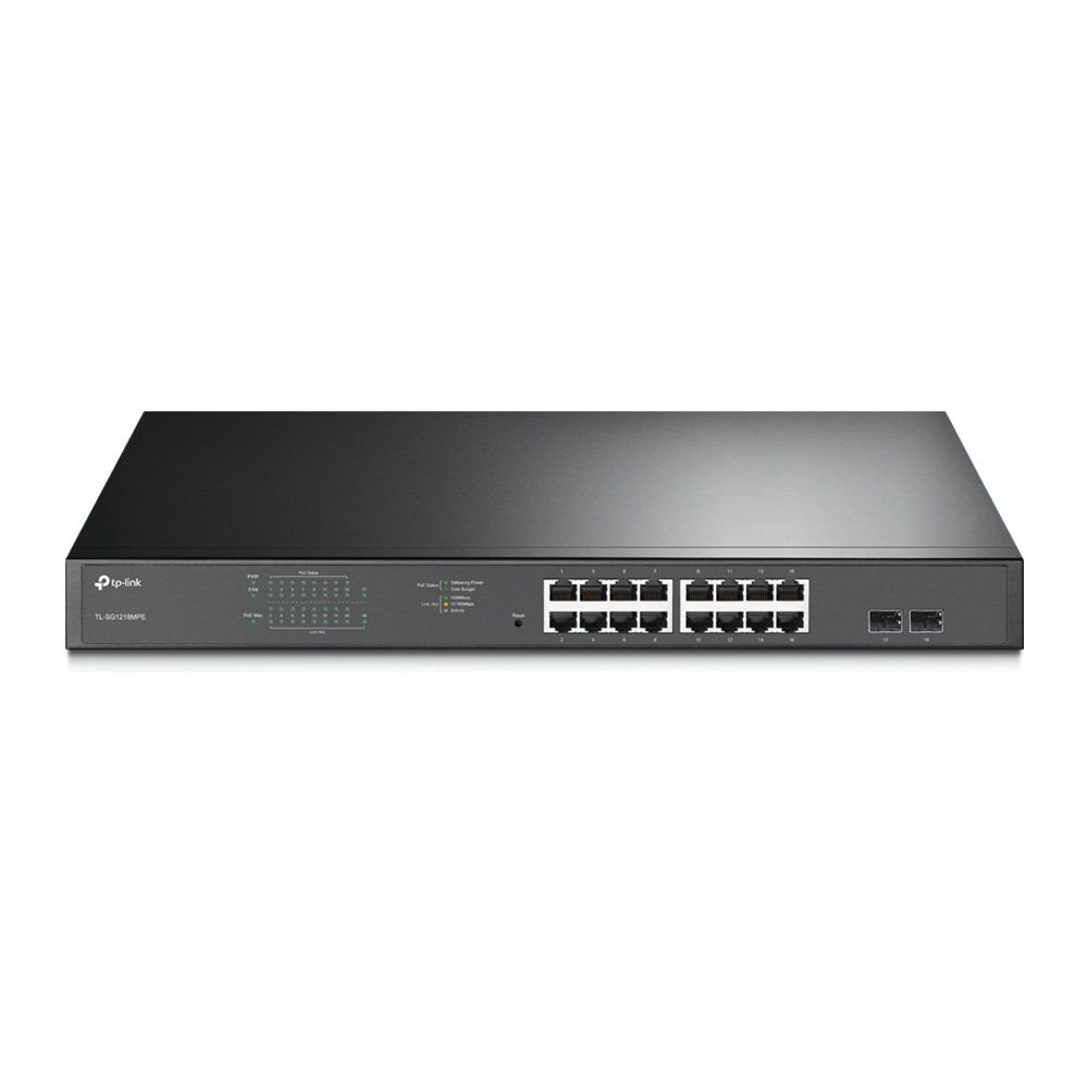 TP-LINK TL-SG1218MPE 16 PORT 10-100-1000 + 2 PORT GIGABIT YONETILEBILIR P