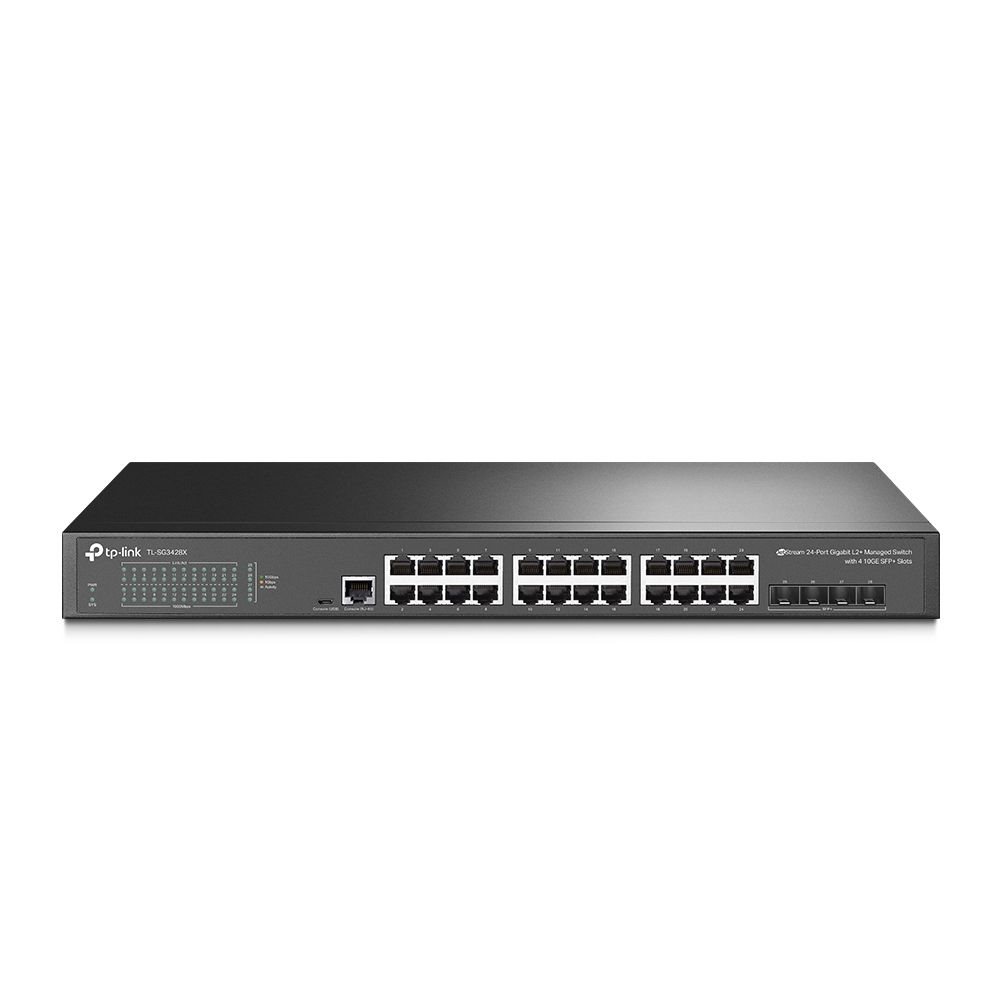 TP-LINK TL-SG3428X 24 PORT GIGABIT L2 4 COMBO SFP SLOTLU YONETILEBILIR SWITCH