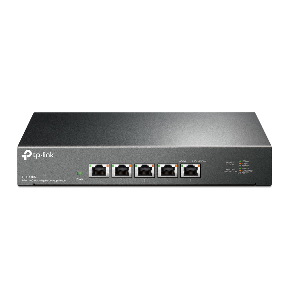 TP-LINK TL-SX105 5 PORT 10G MULTI GIGABIT MASAUSTU SWITCH