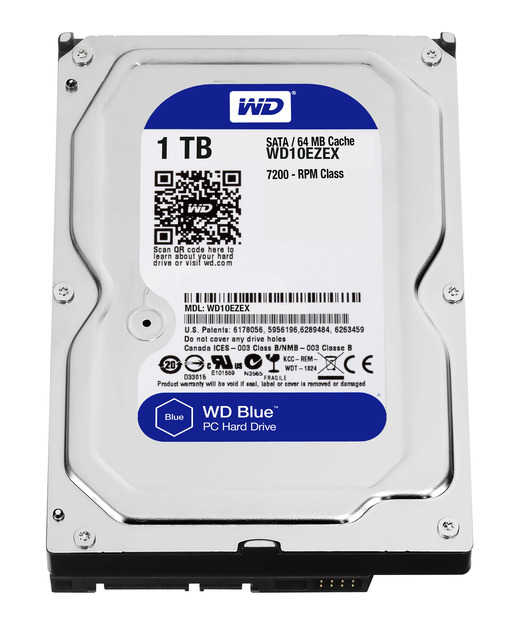 WD BLUE 3,5 SATA III 6GB-S 7200 RPM 1 TB 64MB WD10EZEX