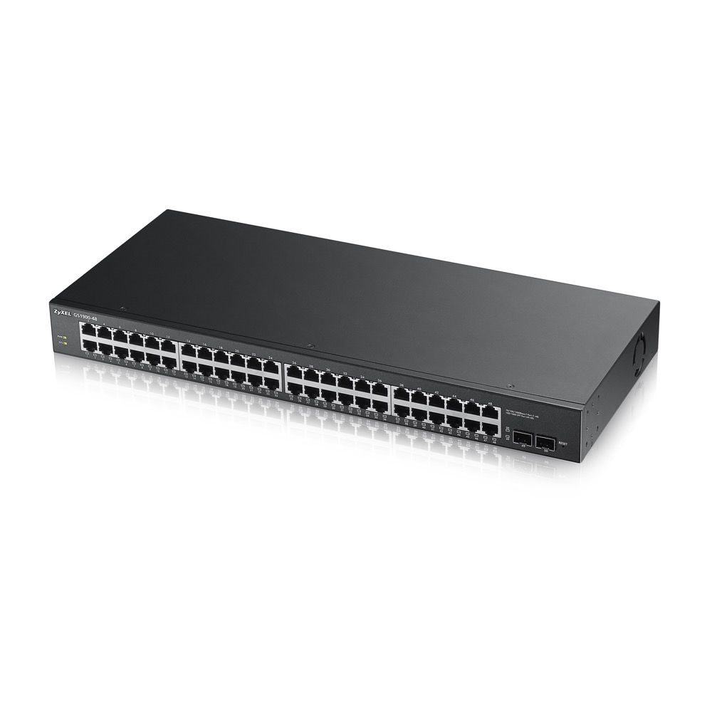 ZYXEL GS1900-48 48 PORT 10-100-1000+2XSFP WEB YONETILEBILIR SWITCH