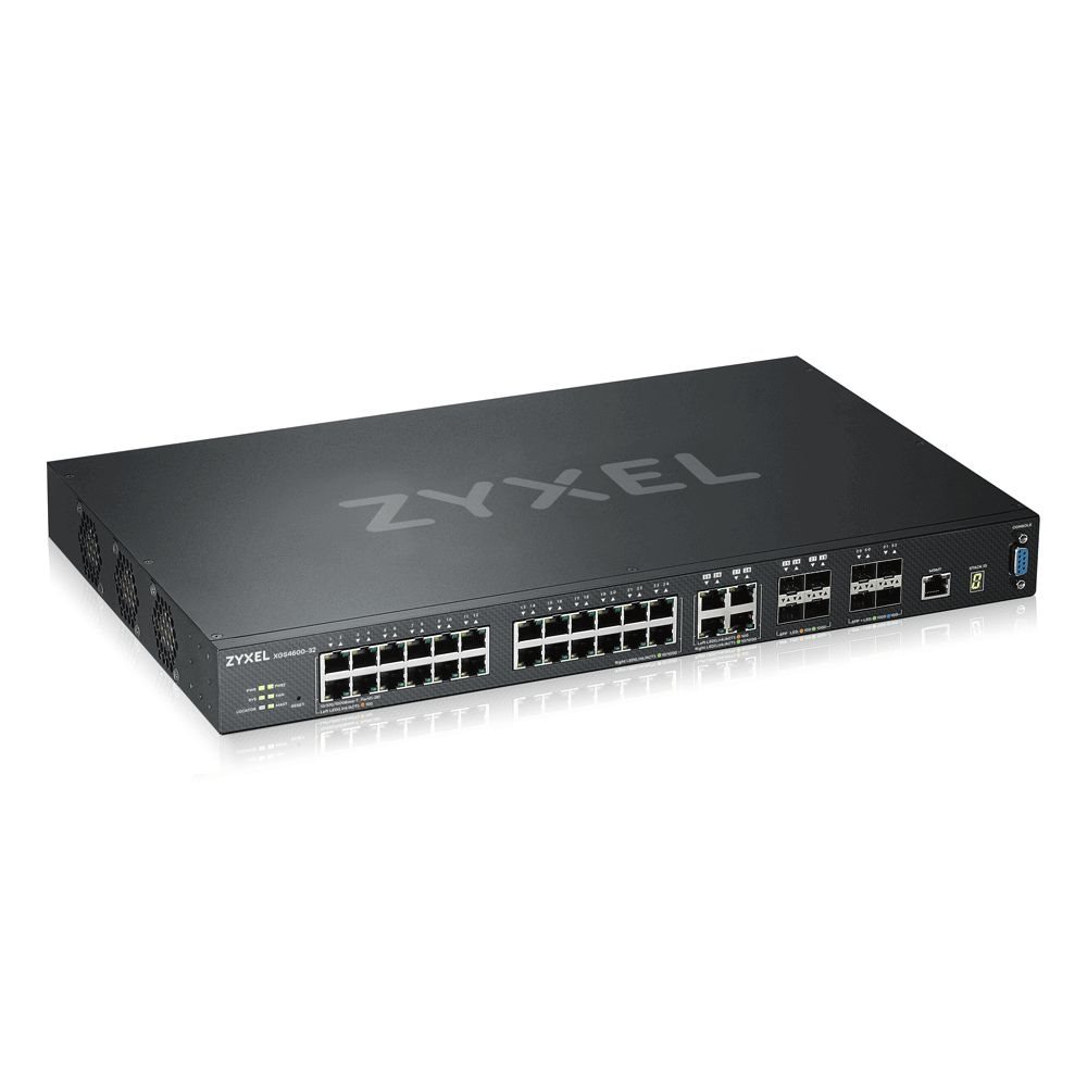 ZYXEL XGS4600-32 28- PORT GBE L3 MANAGED SWITCH WITH 4 SFP + UPLINK